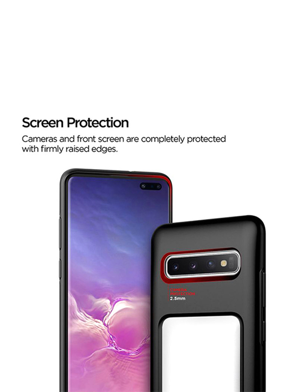 VRS Design Samsung Galaxy S10 Plus Damda High Pro Shield Mobile Phone Back Case Cover, Cream White