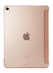 Spigen Apple iPad Pro 11 inch Smart Fold Tablet Flip Cover, Version 2 Pencil Compatible with Auto Sleep and Wake, Rose Gold