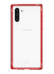 ITskins Samsung Galaxy Note 10 Hybrid Clear Mobile Phone Case Cover, Dual Layer with Hexotek 2.0 Drop Protection, Red and Transparent