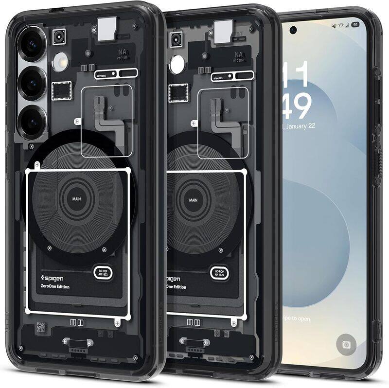 

Spigen Samsung Galaxy S25 case cover Ultra Hybrid MagFit (MagSafe) - Zero One Black