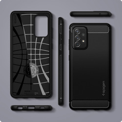Spigen Samsung Galaxy A72 TPU case cover Rugged Armor, Matte Black