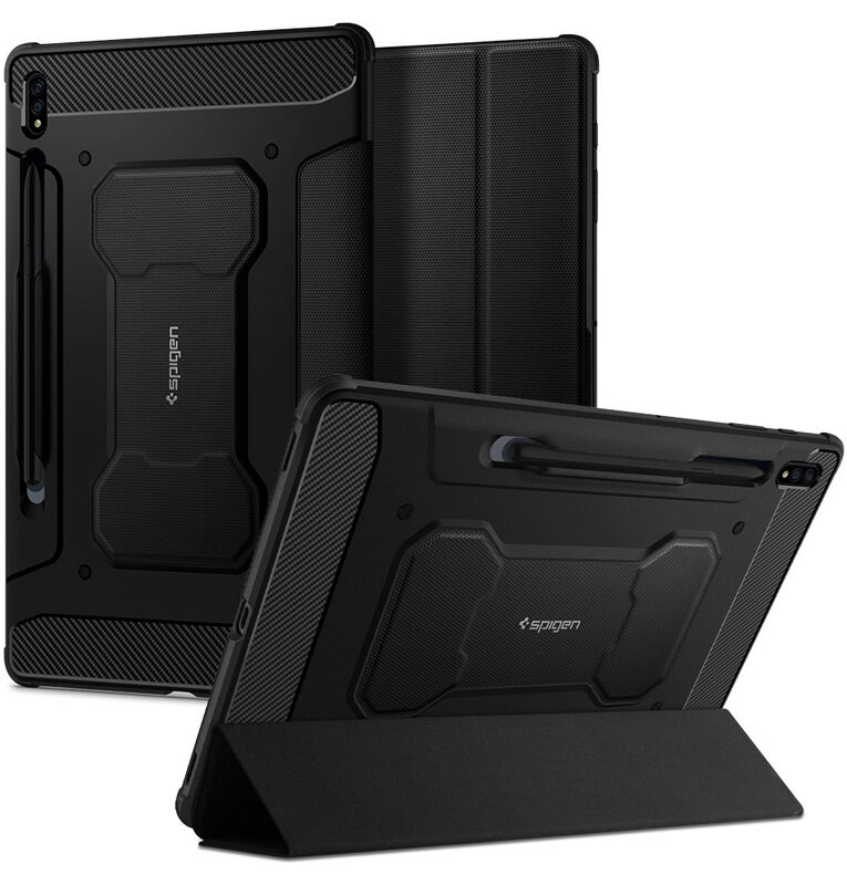

Spigen Samsung Galaxy Tab S7 PLUS TPU Case Cover Rugged Armor PRO, Black