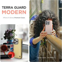VRS Design Terra Guard Modern for iPhone 15 Pro MAX Case Cover (MagSafe compatible) - Cream