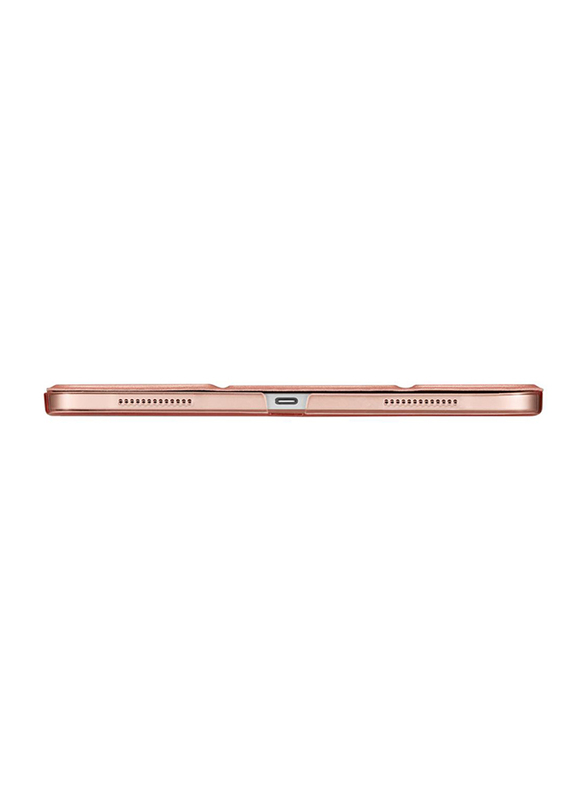 Spigen Apple iPad Pro 11 inch Smart Fold Tablet Flip Cover, Version 2 Pencil Compatible with Auto Sleep and Wake, Rose Gold