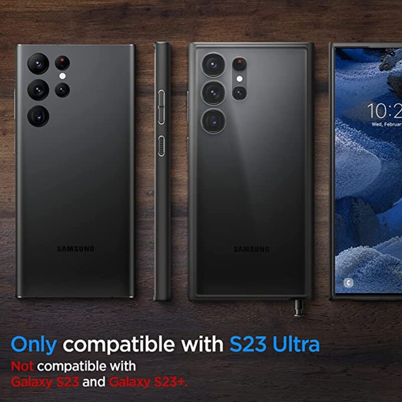 Spigen Ultra Hybrid for Samsung Galaxy S23 Ultra Case Cover - Matte Black