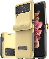VRS Design Terra Guard Modern (Hinge Protection) Samsung Galaxy Z Flip 3 5G Case Cover - Lemonade