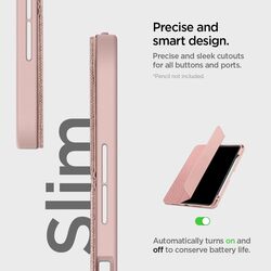 Spigen Urban Fit designed for iPad Pro 11 inch case cover M4 (2024) with Pencil Holder - Rose Gold