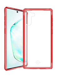 ITskins Samsung Galaxy Note 10 Hybrid Clear Mobile Phone Case Cover, Dual Layer with Hexotek 2.0 Drop Protection, Red and Transparent