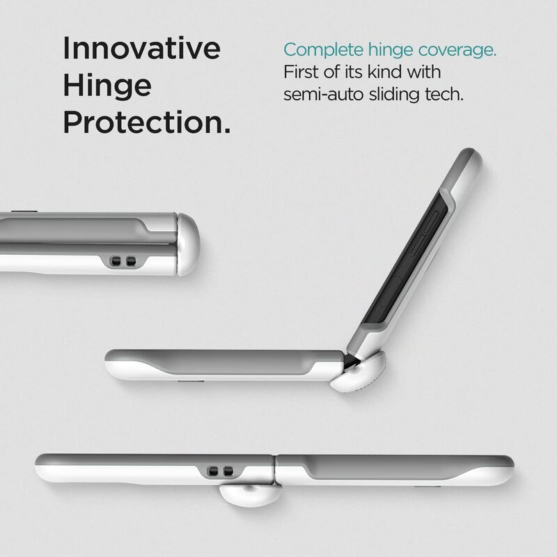 VRS Design Terra Guard Modern (Hinge Protection) Samsung Galaxy Z Flip 3 5G Case Cover - White