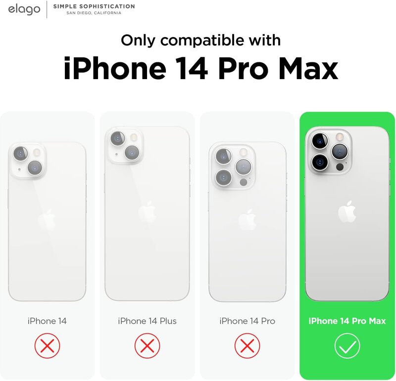 Elago Hybrid for iPhone 14 Pro Max Case Cover - Transparent