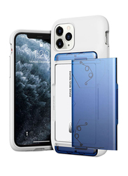 Vrs Design Apple iPhone 11 Pro Damda Glide Shield Semi Automatic Card Wallet Mobile Phone Case Cover, Blue Black