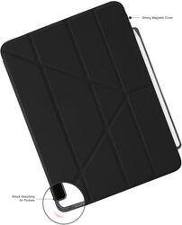 Pipetto Origami No3 Pencil Case for Apple iPad AIR 13 inch case (2024) M2 Smart Cover with 5 in 1 stand - Black