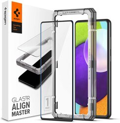 Spigen Samsung Galaxy A52 5G and Samsung Galaxy A52 Premium Tempered Glass Screen Protector GLAStR Align Master, (Full Cover)