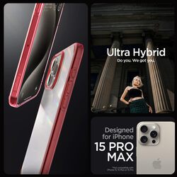 Spigen iPhone 15 Pro Max case cover Ultra Hybrid - Deep Red