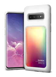 VRS Design Samsung Galaxy S10 Damda High Pro Shield Mobile Phone Back Case Cover, Orange Purple