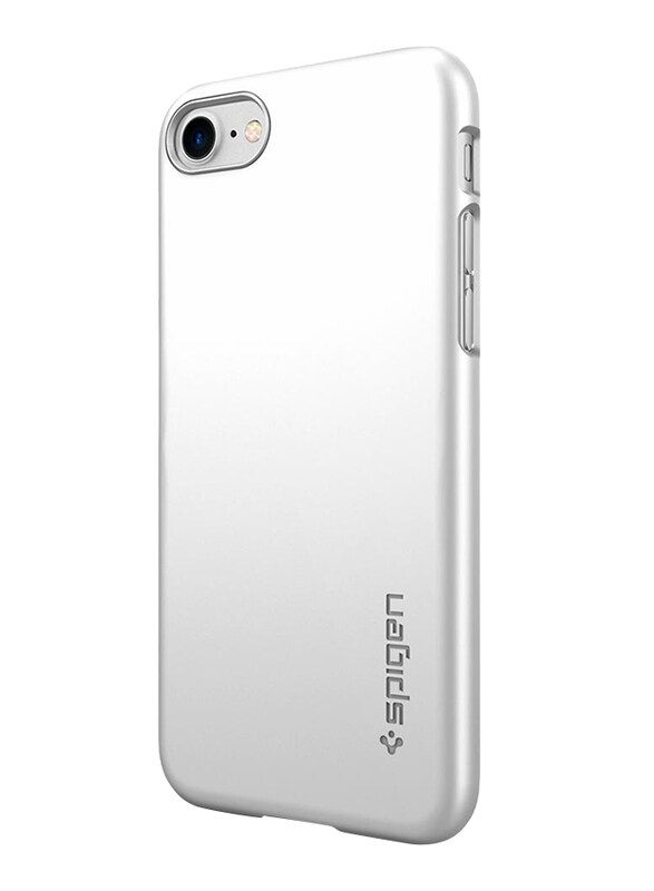 Spigen Apple iPhone 7 Thin Fit Mobile Phone Case Cover, Satin Silver