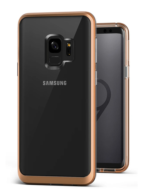 Vrs Design Samsung Galaxy S9 Crystal Bumper Mobile Phone Case Cover, Blush Gold