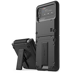 VRS Design QuickStand Active Samsung Galaxy Z Flip 3 5G Case Cover with Kickstand - Matte Black