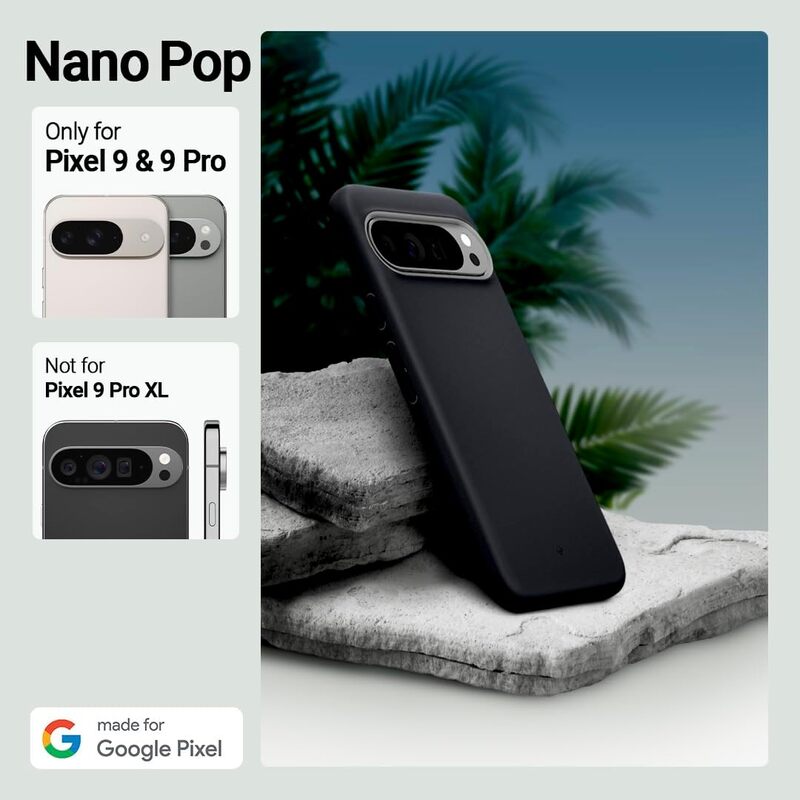 Caseology Google Pixel 9 / Pixel 9 PRO Nano Pop case cover - Black Sesame