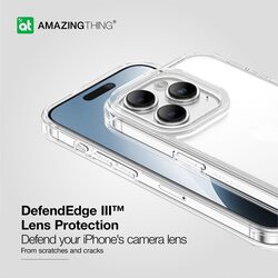 Amazing Thing Minimal (6.6 Feet) Drop Proof for iPhone 15 PRO Case Cover - Clear