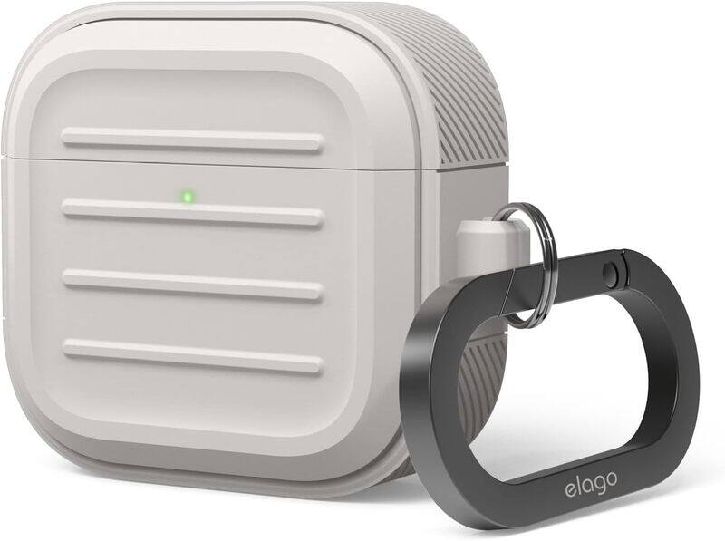 

elago AirPods 4 Case Armor Hang - Stone