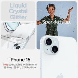 Spigen iPhone 15 case cover Liquid Crystal Glitter - Crystal Quartz