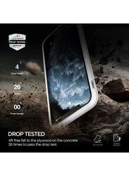 Vrs Design Apple iPhone 11 Pro Damda Glide Shield Semi Automatic Card Wallet Mobile Phone Case Cover, Blue Black