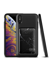 VRS Design iPhone XS Max Damda High Pro Shield Mobile Phone Back Case Cover, Black Marble