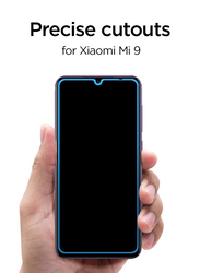 Spigen Xiaomi Mi 9 Glas.tR Slim Full Cover Tempered Glass Screen Protector, Clear