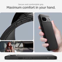 Spigen Liquid Air for Google Pixel 8a case cover - Matte Black