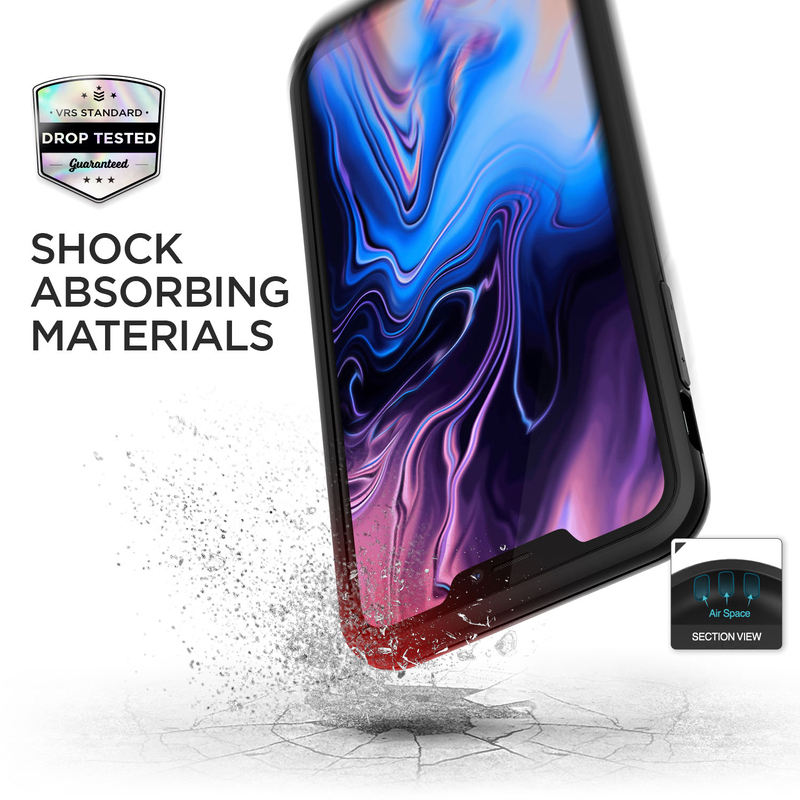 في ار اس ديزاين غطاء حماية آبل آيفون XS MAX, اسود