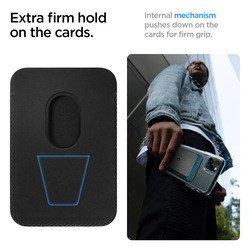 Spigen Apple iPhone 12/12 Mini/12 Pro/12 Pro Max Case Cover with Magsafe Magnetic Wallet Card Holder Valentinus, Black