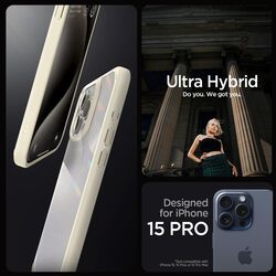 Spigen Ultra Hybrid for iPhone 15 Pro case cover - Mute Beige