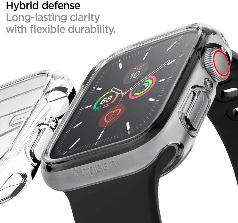 Spigen Apple Watch 44mm Series 6 / SE / 5/4 Combination case cover Ultra Hybrid, Crystal Clear