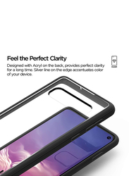 VRS Samsung Galaxy S10 Crystal Chrome Mobile Phone Case Cover, Black