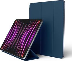 Elago Magnetic Folio for iPad Pro 12.9 inch 6th Generation (2022) 5th Gen (2021) 4th Gen (2020) Case Cover - Blue with Auto Sleep and Wake function
