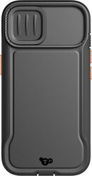 Tech21 Evo Max for iPhone 15 Pro Case Cover MagSafe compatible with 20 Feet Drop Protection & Sliding Camera Lens Cover- Black