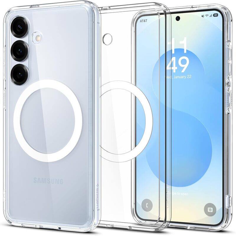 

Spigen Samsung Galaxy S25 case cover Ultra Hybrid - Clear White