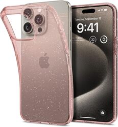 Spigen iPhone 15 Pro Max case cover Liquid Crystal Glitter - Rose Quartz