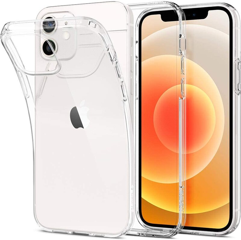 Spigen Apple iPhone 12 / iPhone 12 PRO (6.1 inch) TPU Case Cover Liquid Crystal, Crystal Clear