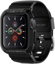 Spigen Apple Watch 40mm Series 6 / SE/5/4 TPU band with case cover Rugged Armor PRO, Black