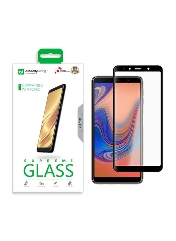 Amazing Thing Samsung Galaxy A7 (2018) Supreme Glass 2.5D Full Glue Tempered Screen Protector, Clear