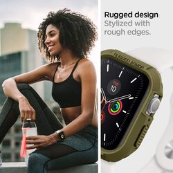 Spigen Apple Watch 40mm Series 6 /SE/5/4 TPU case cover Rugged Armor, Olive Green