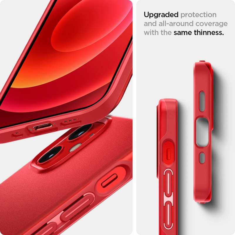 Spigen Apple iPhone 12 Mini Case Cover Thin Fit, Red