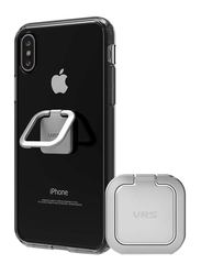 Vrs Design Finger Kickstand Phone Ring Holder, with 180 Degree Flip and 360 Rotation for All Smartphones, Light Silver