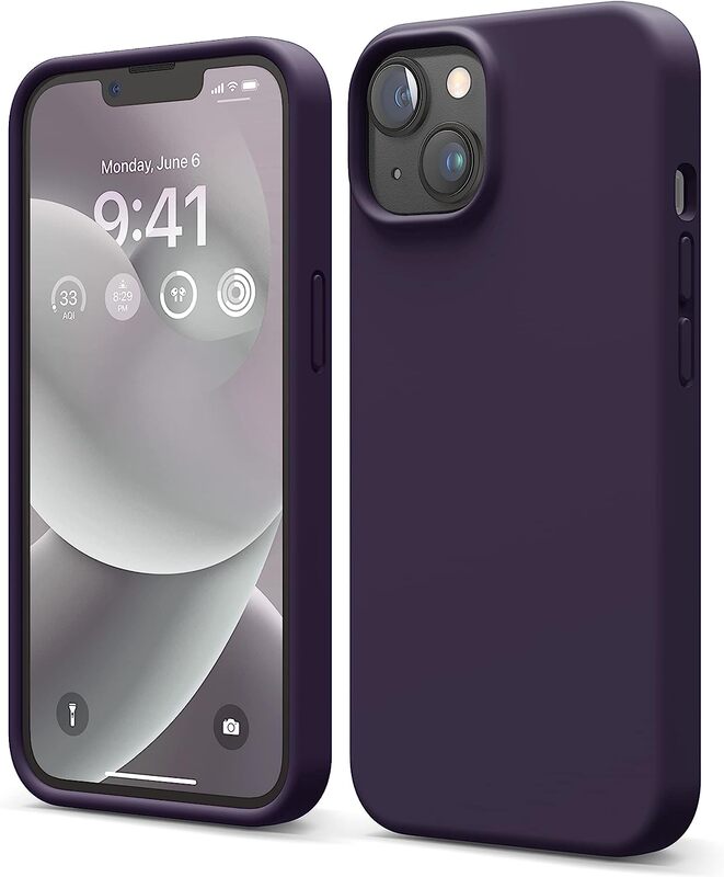 Elago Silicone for iPhone 14 Case Cover - Deep Purple