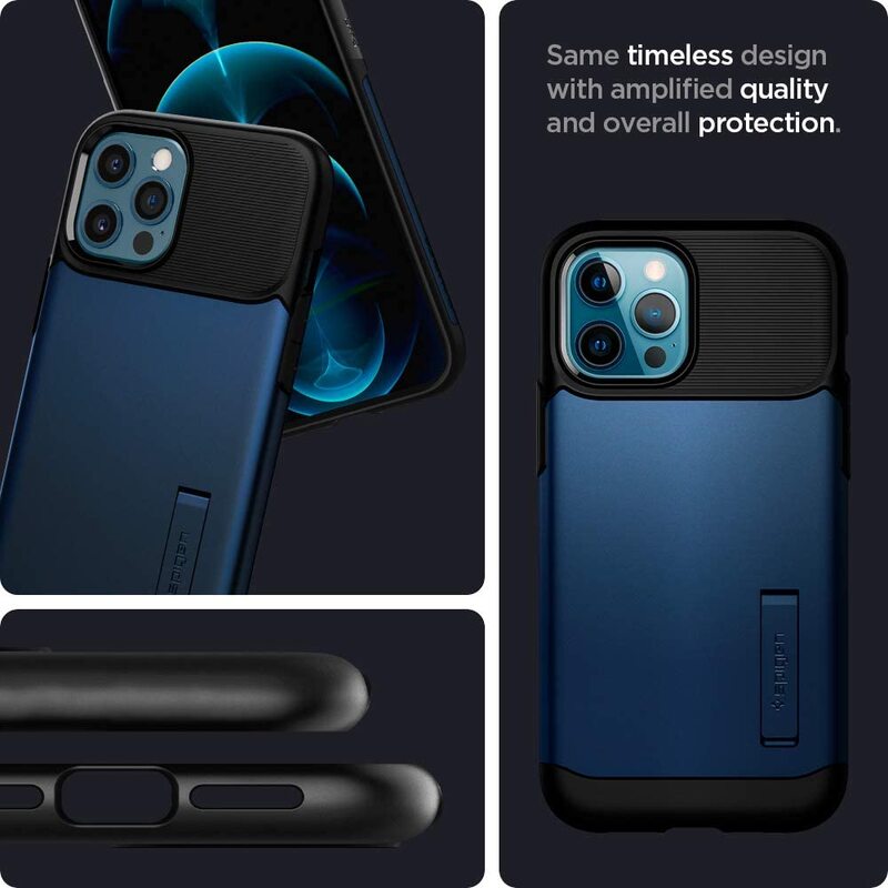 Spigen Apple iPhone 12 /12 PRO (6.1 inch) case cover Slim Armor, Navy Blue
