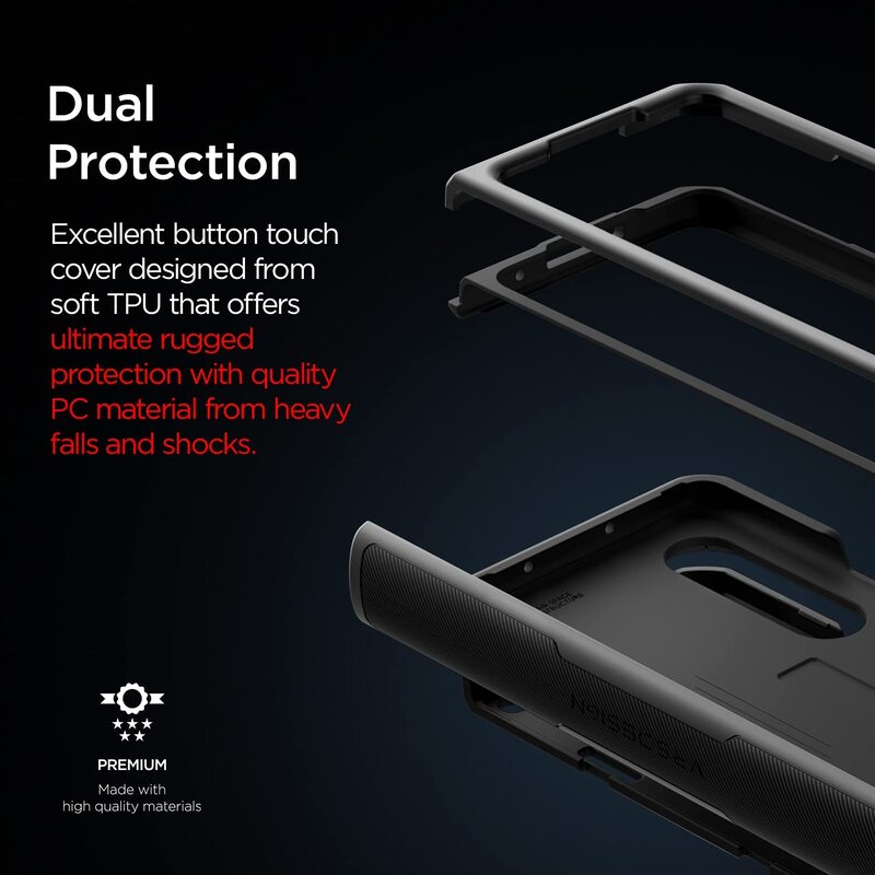 VRS Design Terra Guard (Hinge Protection) Samsung Galaxy Z Fold 3 5G Case Cover - Metal Black