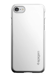 Spigen Apple iPhone 7 Thin Fit Mobile Phone Case Cover, Satin Silver