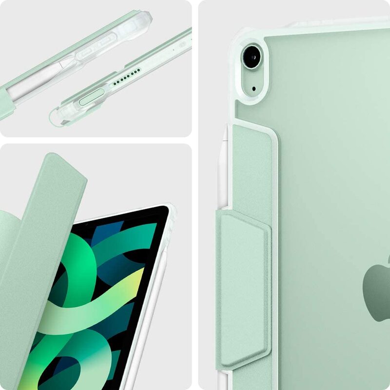 Spigen Apple iPad Air 4 10.9 inch (2020) Case Cover with Pencil Holder Ultra Hybrid Pro, Green